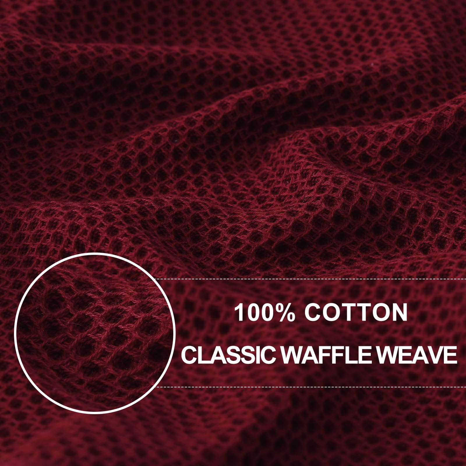 Homaxy burgundy dish towels rolled pack for compact storage and color coordination