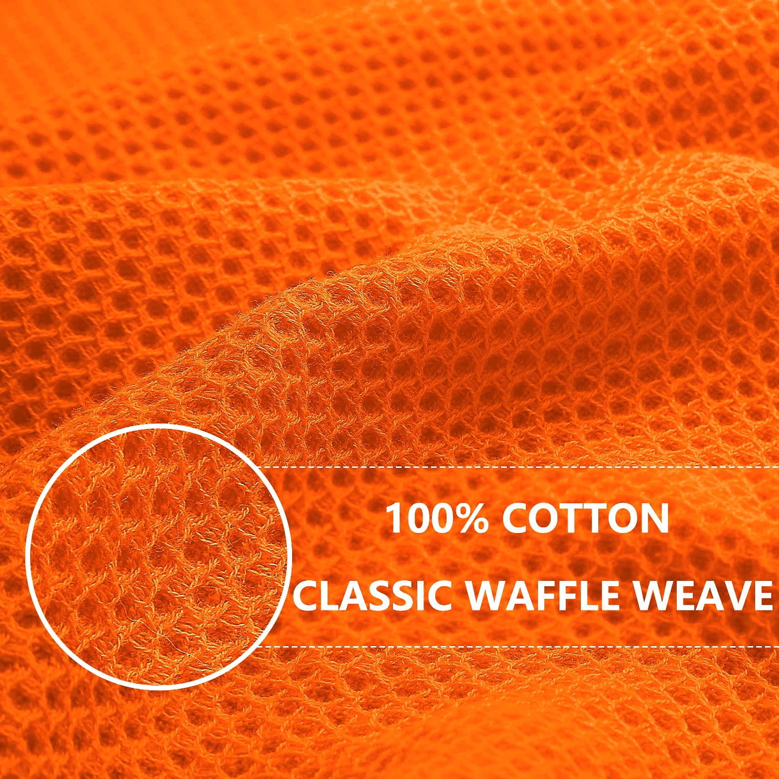 Close-up of Homaxy waffle weave showing durable, soft texture.