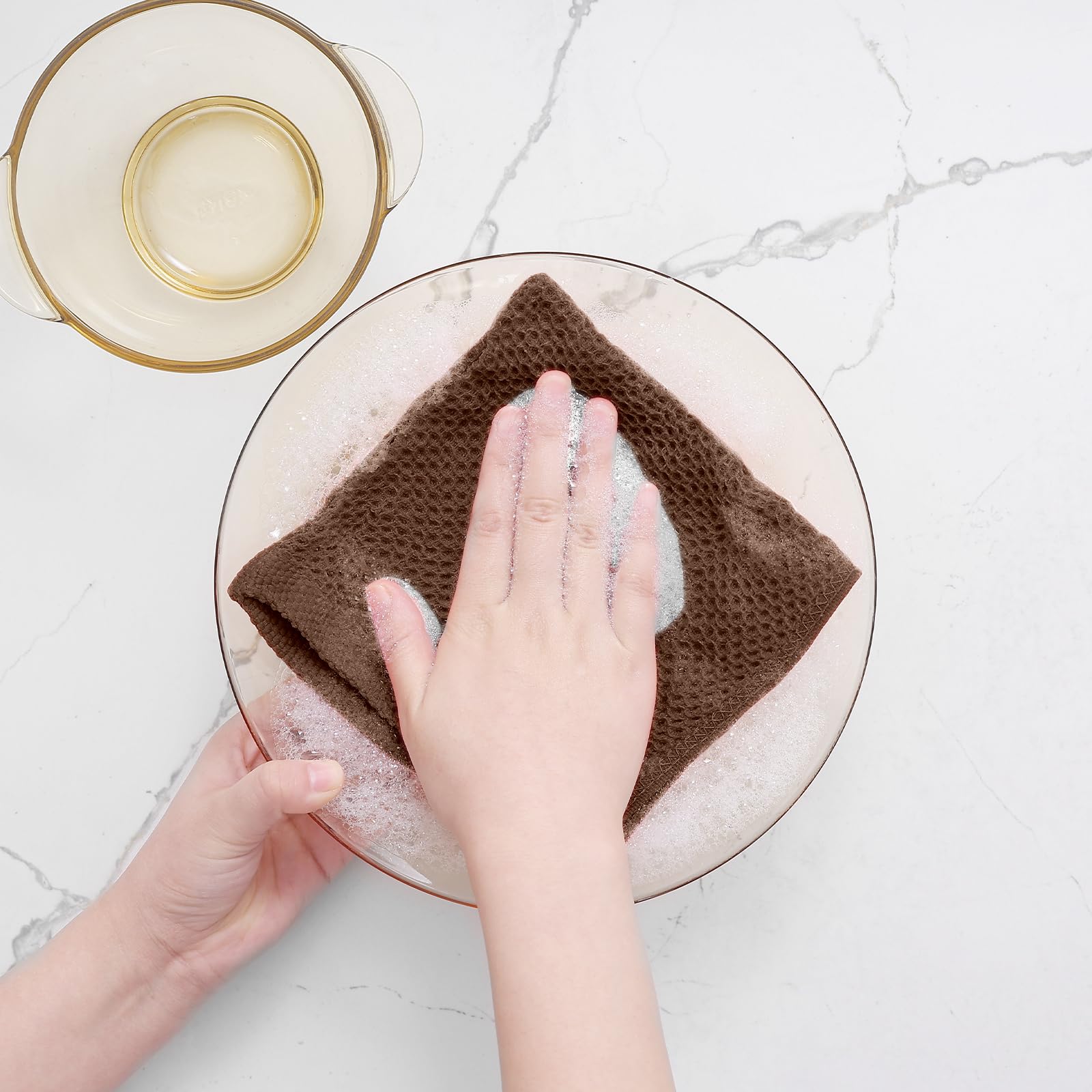 Homaxy coffee dishcloth easy-care care instructions in cold wash