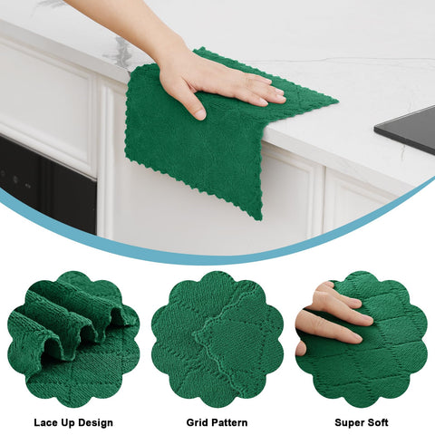 Homaxy coral velvet microfiber cloths, ultra-soft and gentle on surfaces.