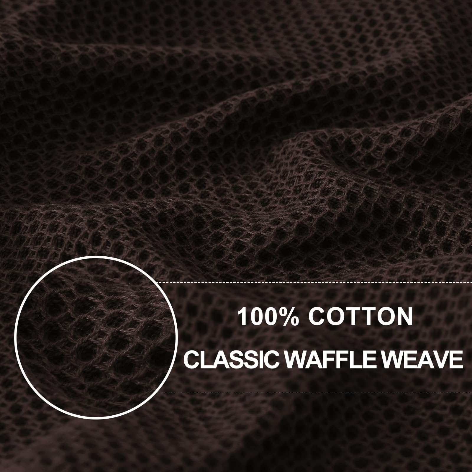 Homaxy 100% cotton dish cloth close-up highlighting honeycomb texture and durability