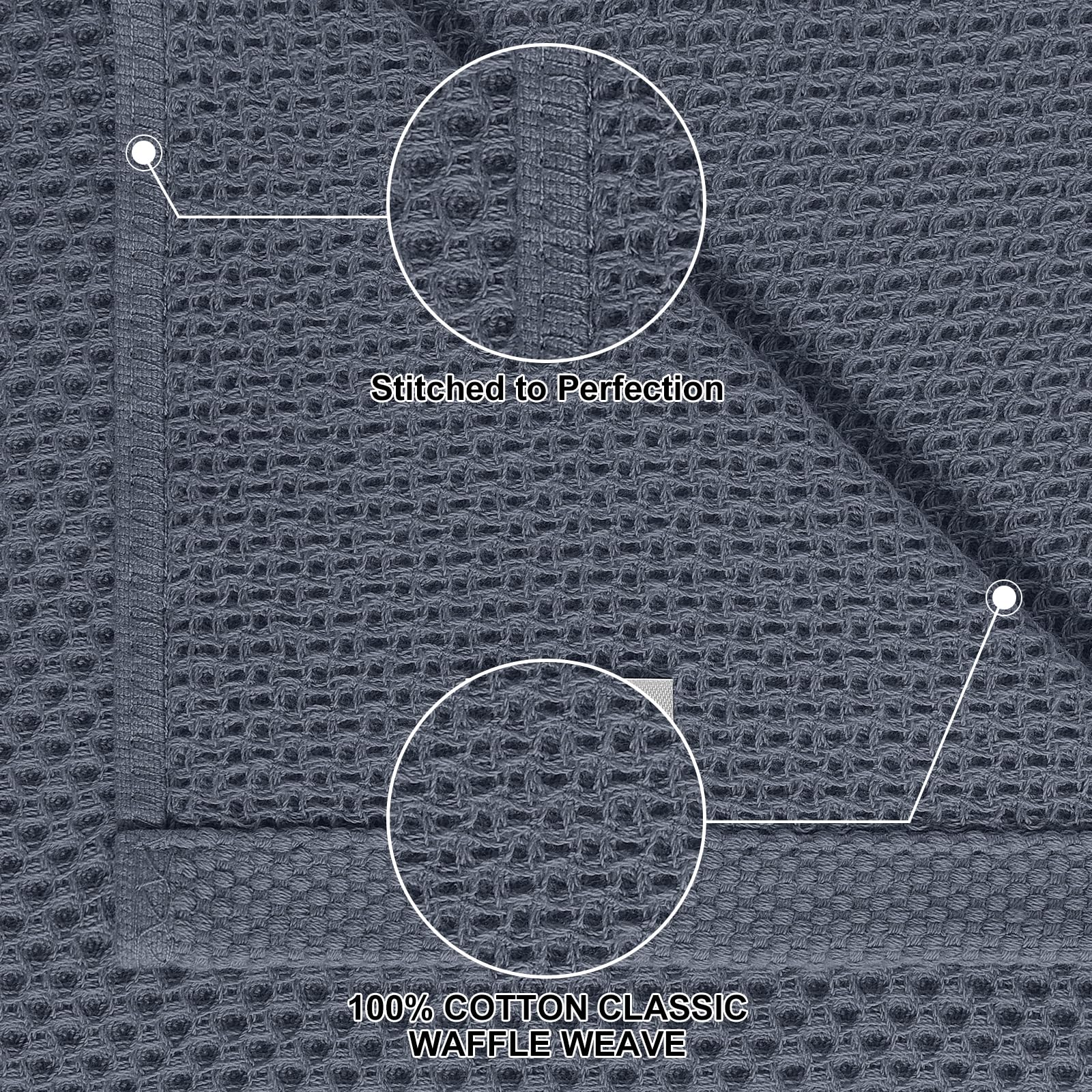 Homaxy 12x12 dishcloth, compact and highly absorbent for quick drying.