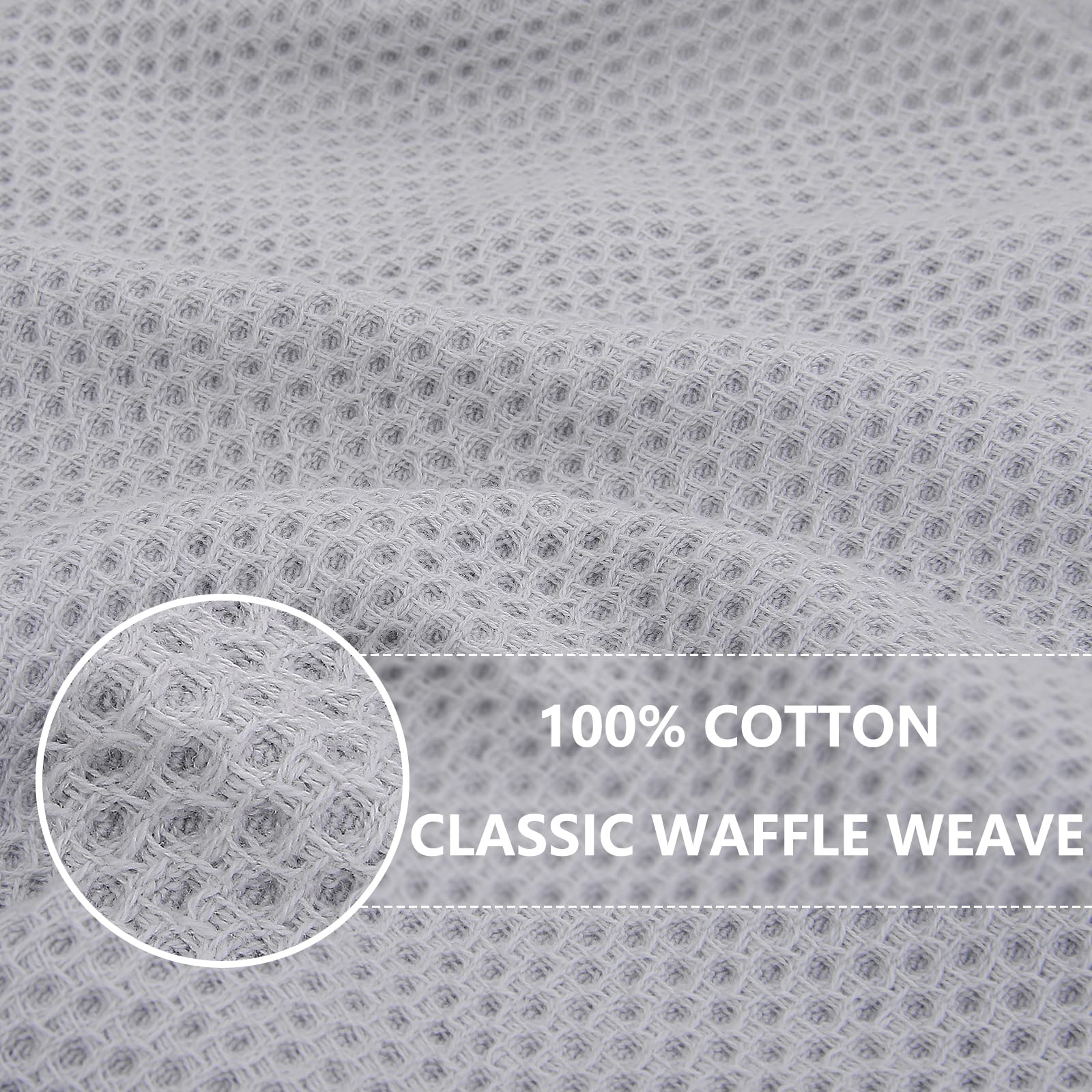 Homaxy cotton dishcloth close-up highlights soft feel and durable weave