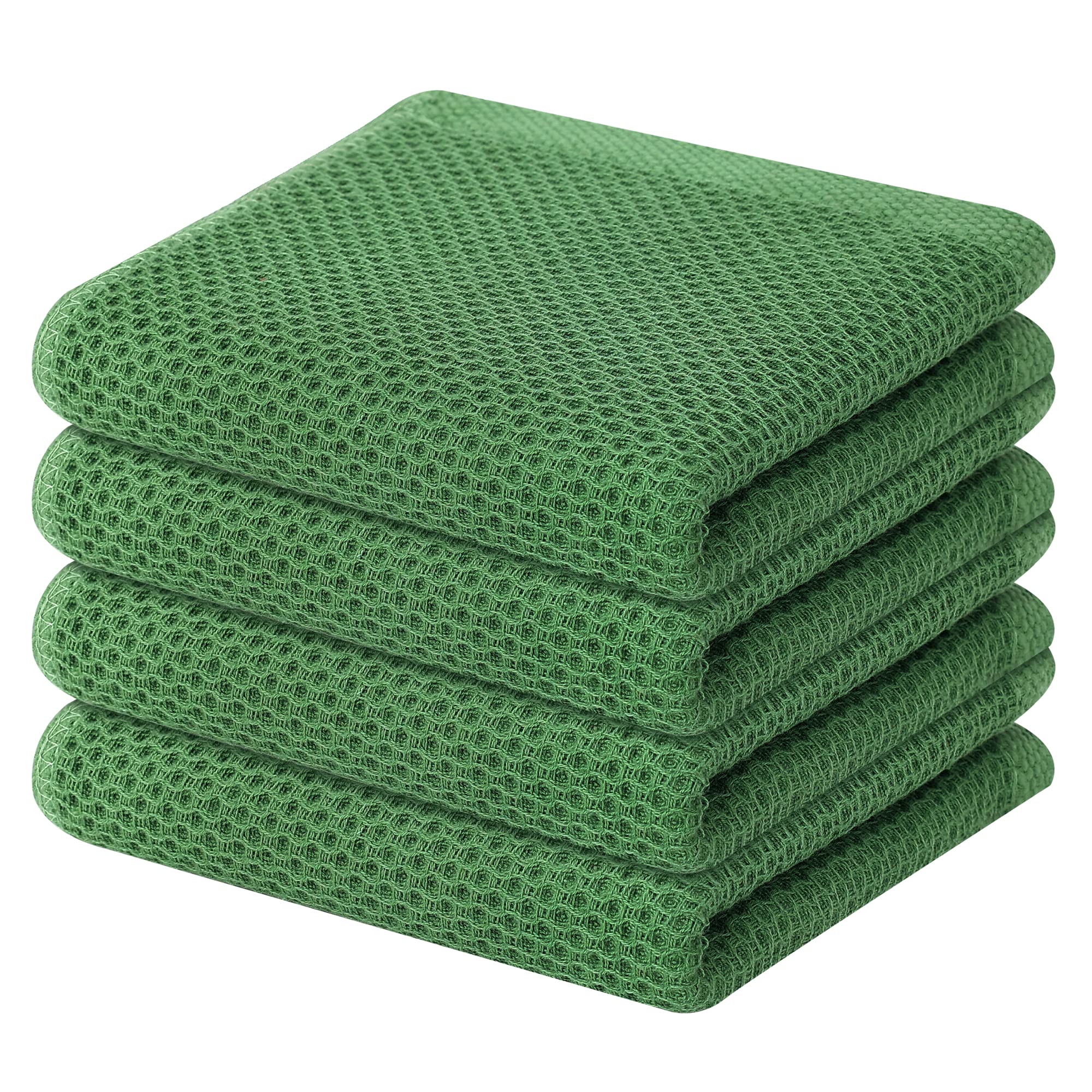 Homaxy waffle weave towel close-up texture for gentle cookware drying