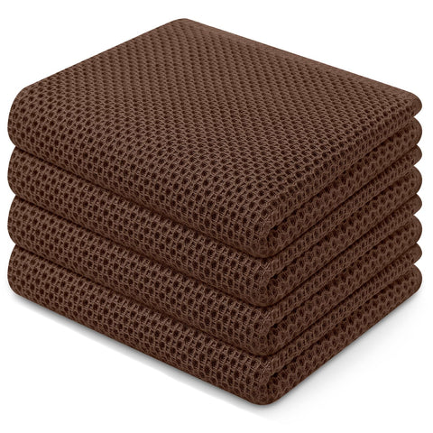 Homaxy coffee dishcloth with soft cotton waffle weave for gentle daily drying