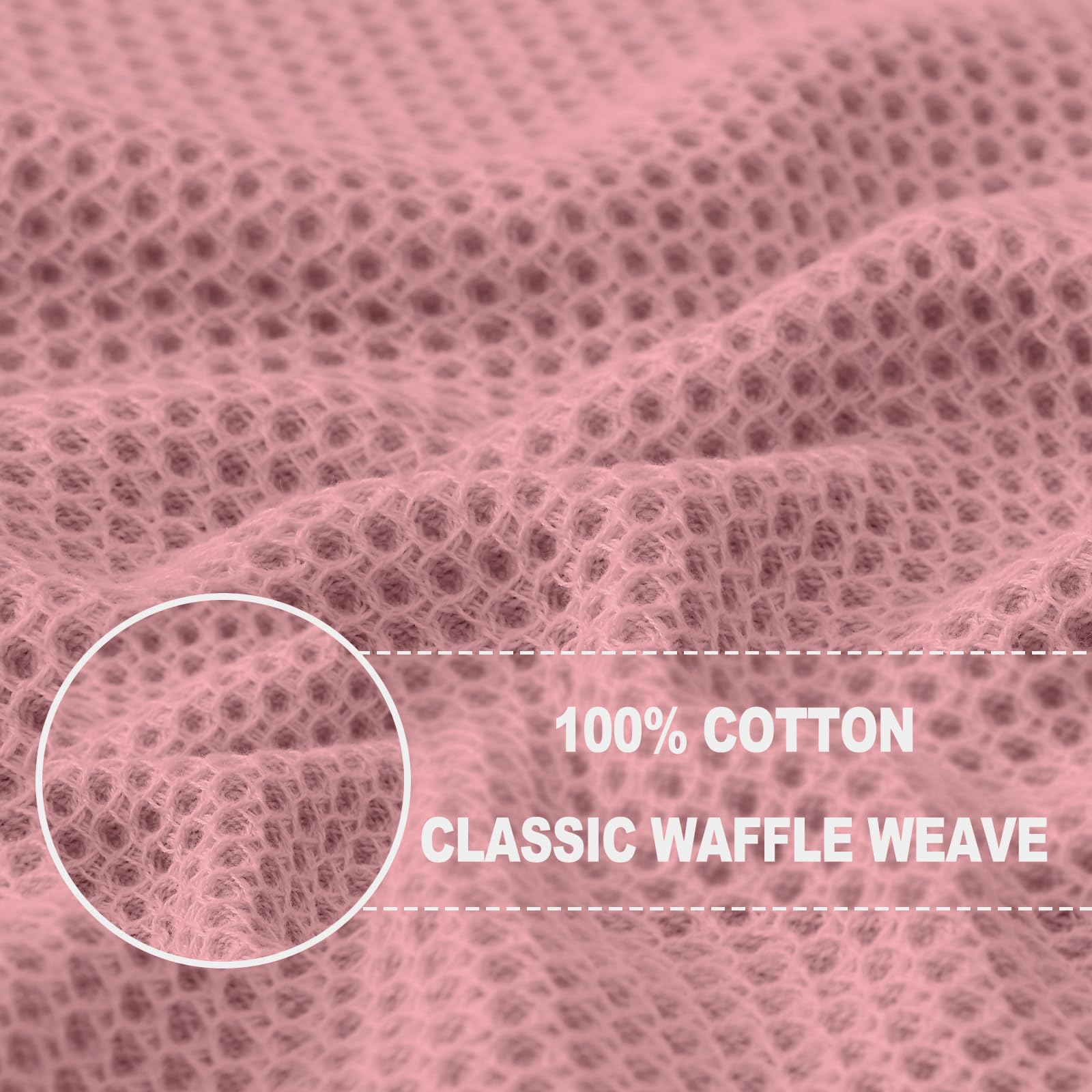 Close-up shows honeycomb texture on Homaxy cloth highlights durable, absorbent weave for daily use