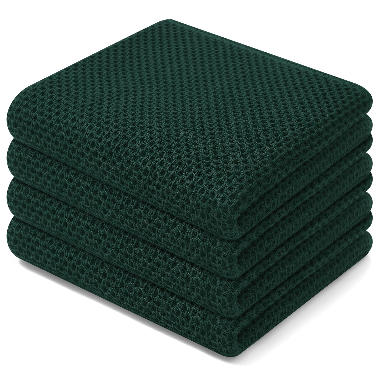 Homaxy dish towels honeycomb weave close-up showing durable soft fabric for delicate cookware.