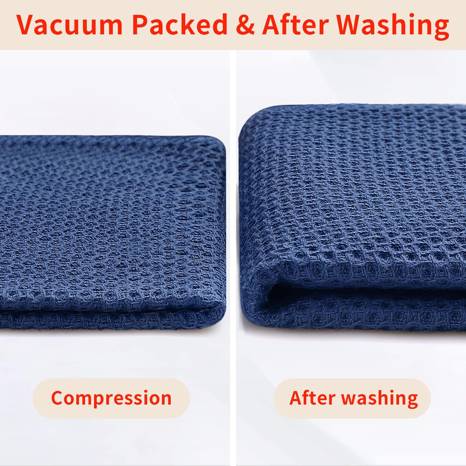 Homaxy dish towels in use for kitchen cleanup and drying