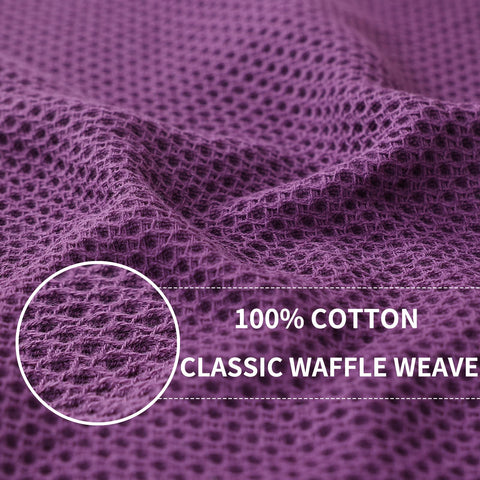 Homaxy dishcloth absorbent weave stack demonstrates value-pack convenience in purple
