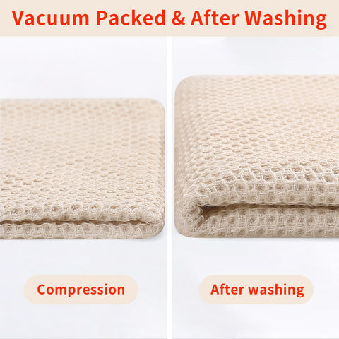Homaxy beige dishcloths add a warm touch to any countertop.