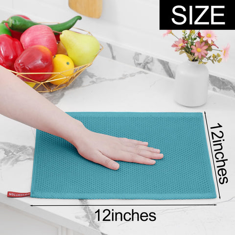 Homaxy six-pack dishcloths provide a tidy, coordinated look for busy counters.