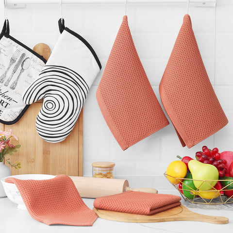 Homaxy cotton dishcloths endure washing and soften with each cycle