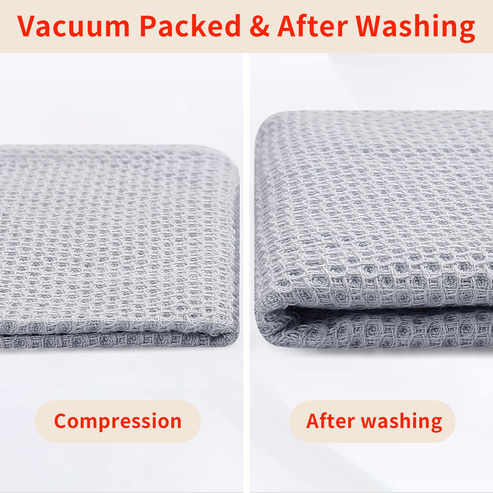 Homaxy dishcloths soften with each wash and stay gentle on cookware