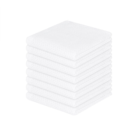 Homaxy waffle weave dishcloth close up shows soft absorbent cleaning power.