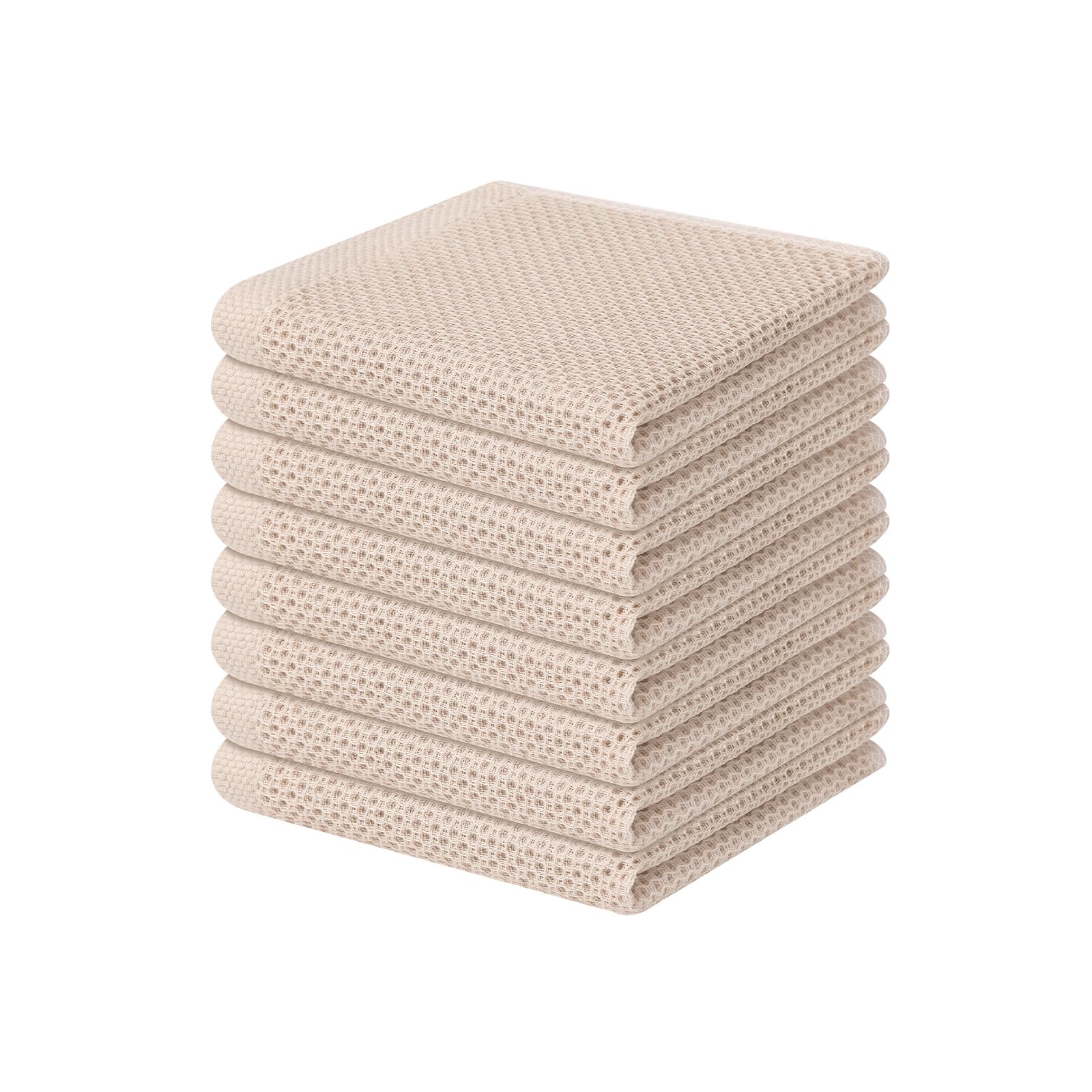 Homaxy waffle-weave dishcloths with soft touch for delicate cookware care.