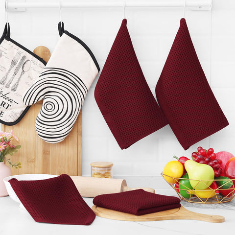 Homaxy gift-ready six-pack of dishcloths enhances any new kitchen setup.