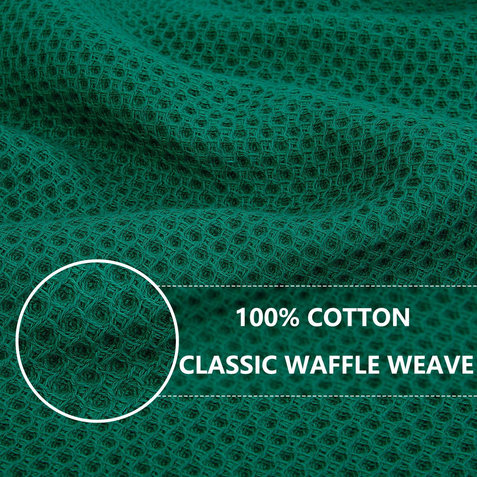 Homaxy dark green dish towel highlights absorbent quick-dry performance for busy kitchens.