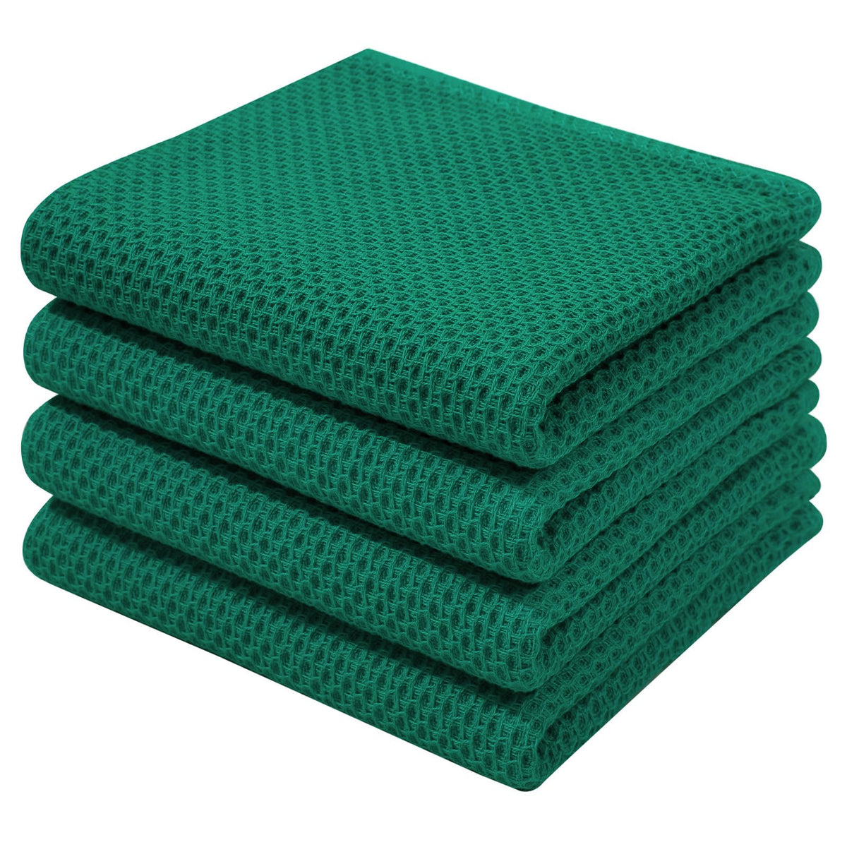 Homaxy dish towel close-up shows waffle weave and durable texture for everyday use.
