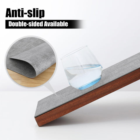 Homaxy double-sided placemats with linen pattern add visual appeal and grip.