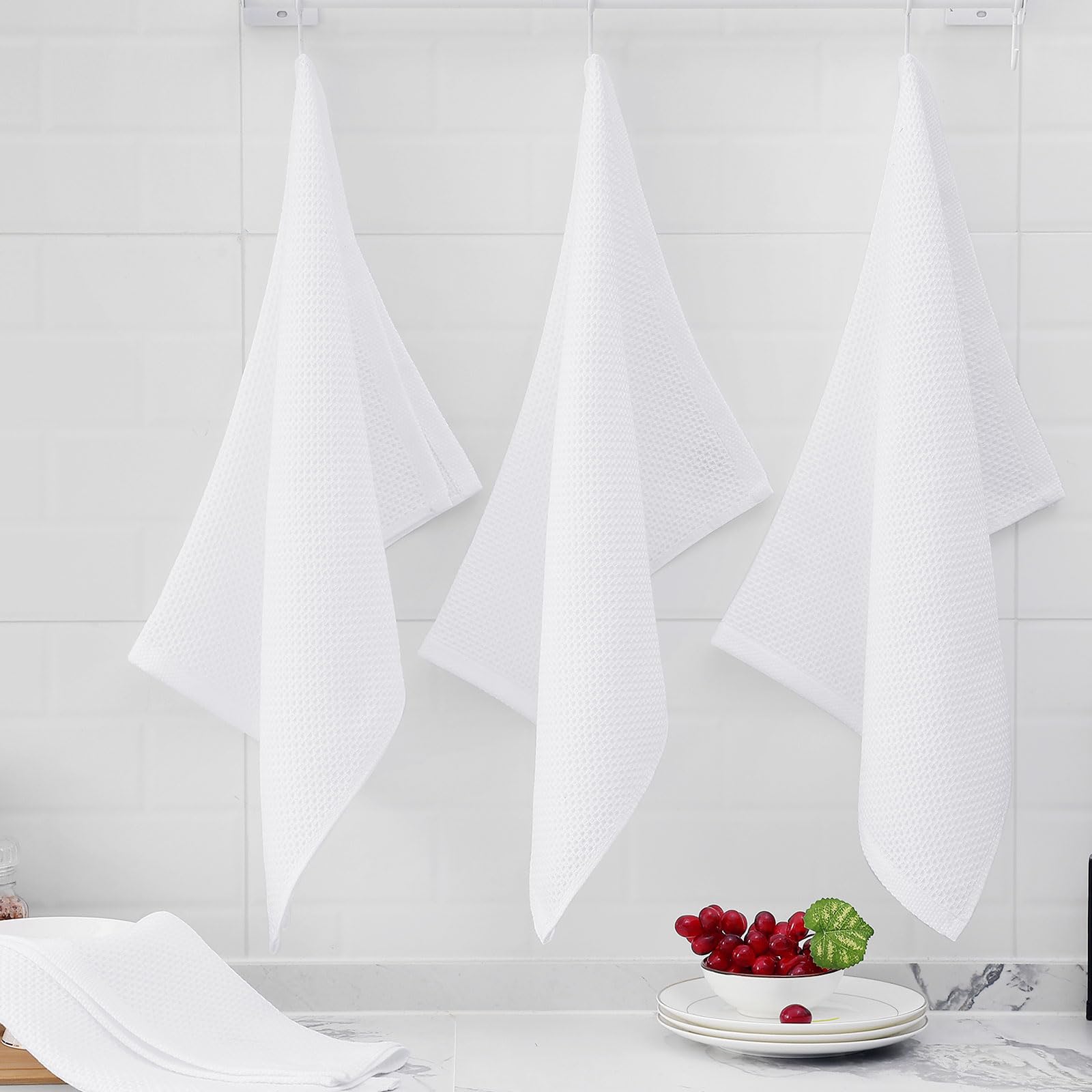 Homaxy easy-care dish towels are machine washable for everyday convenience.