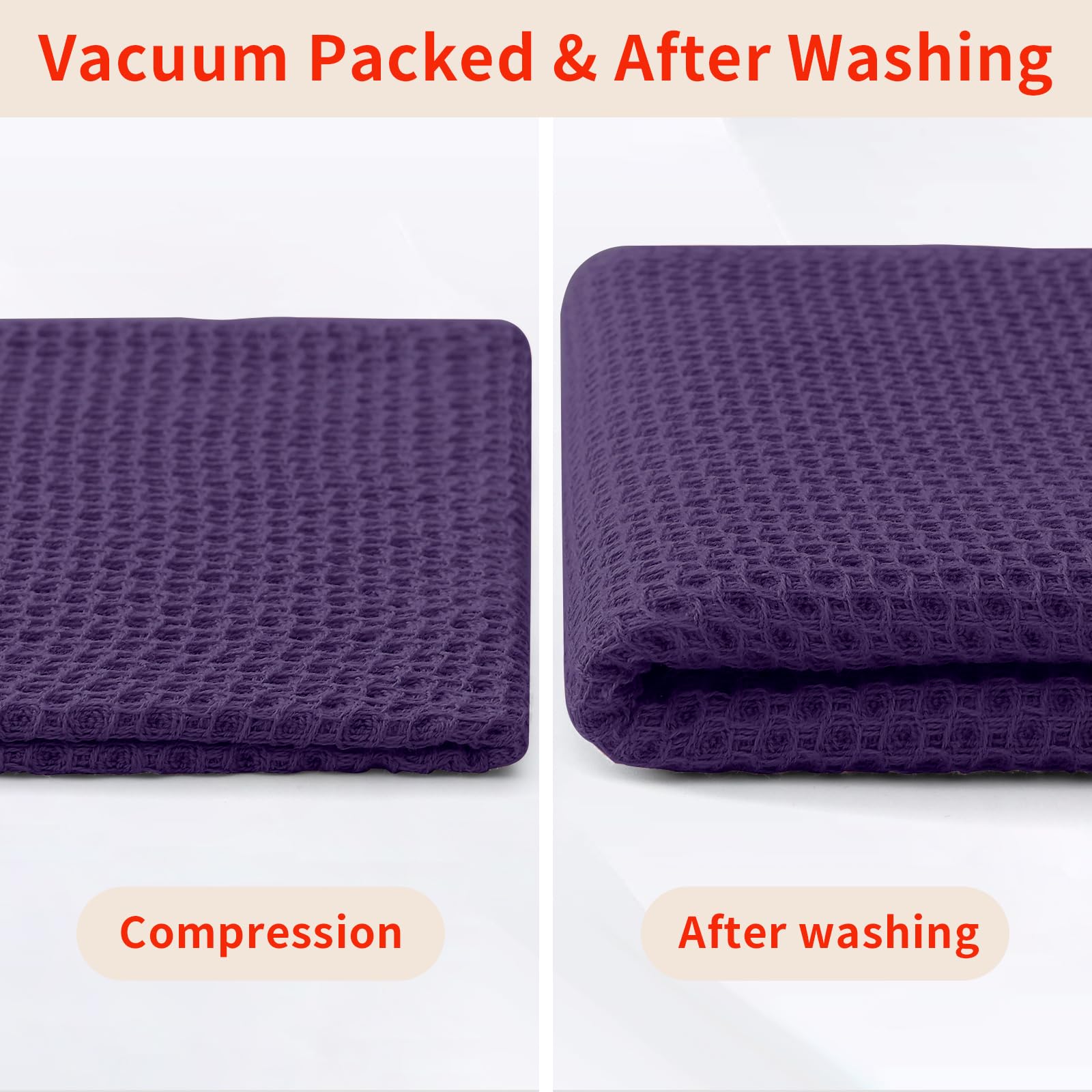 Homaxy eggplant towels gift-ready for housewarmings and holidays