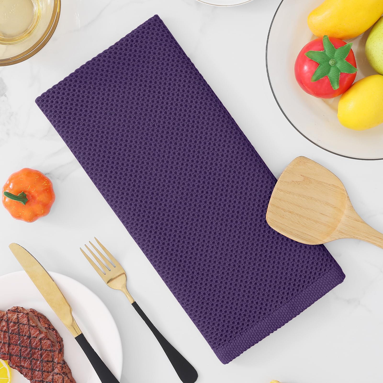 Homaxy eggplant towels soften with every wash over time