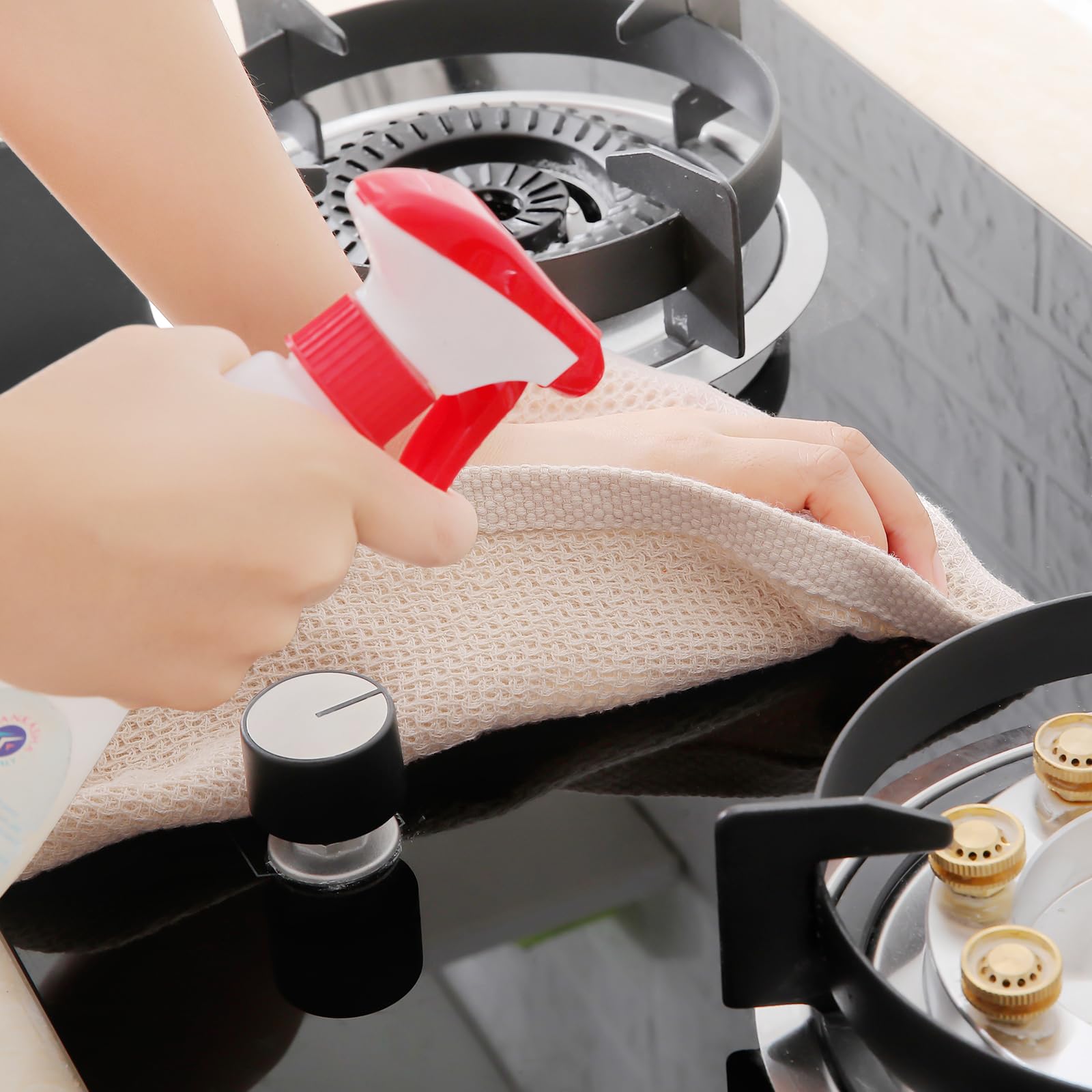 Homaxy honeycomb weave dish towels designed for durability and quick drying