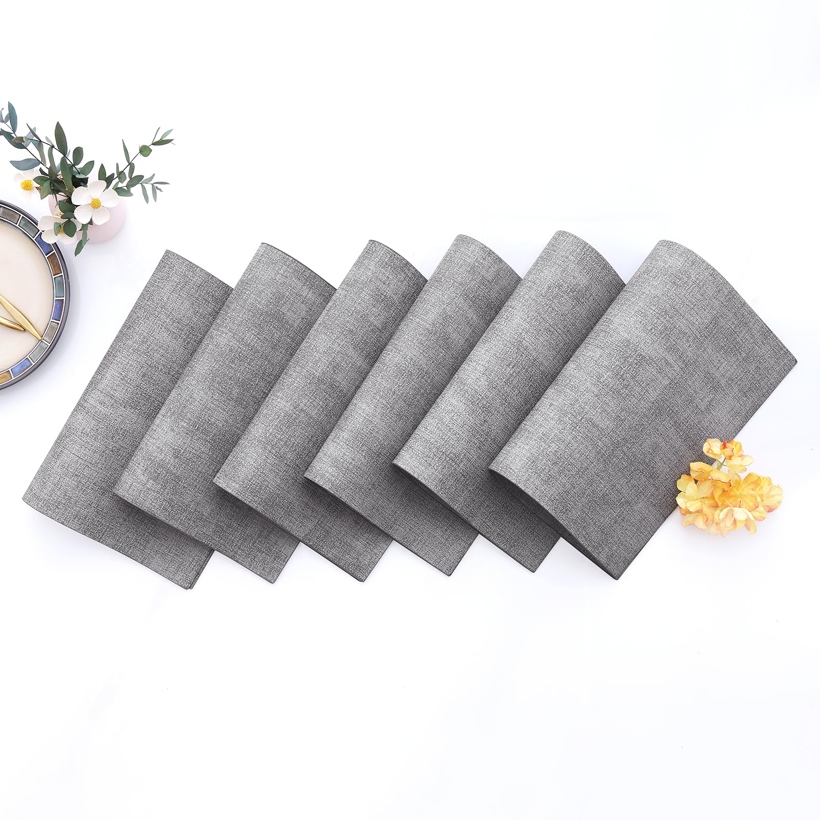 Homaxy indoors and outdoors compatible placemats for versatile use.