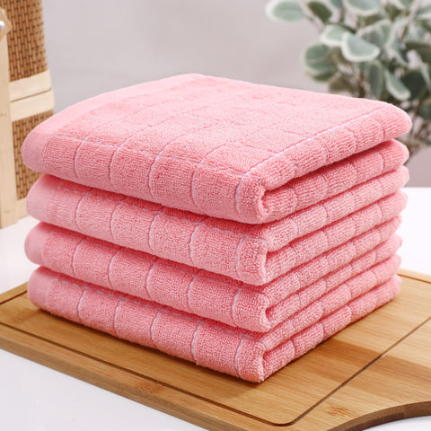Homaxy pink checkered towel design adding warmth to kitchen decor.