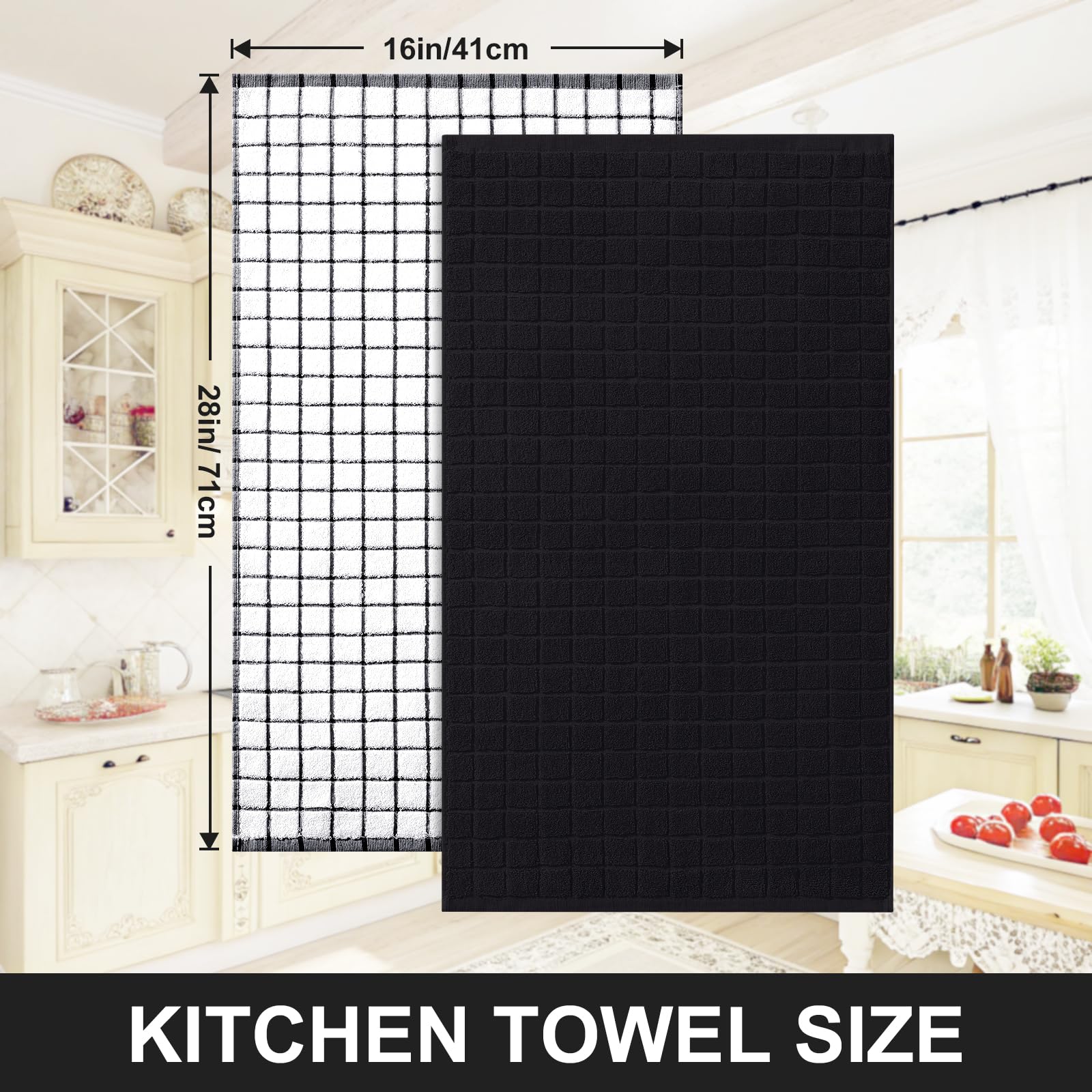 Homaxy towel with hanging loop for quick, accessible drying.
