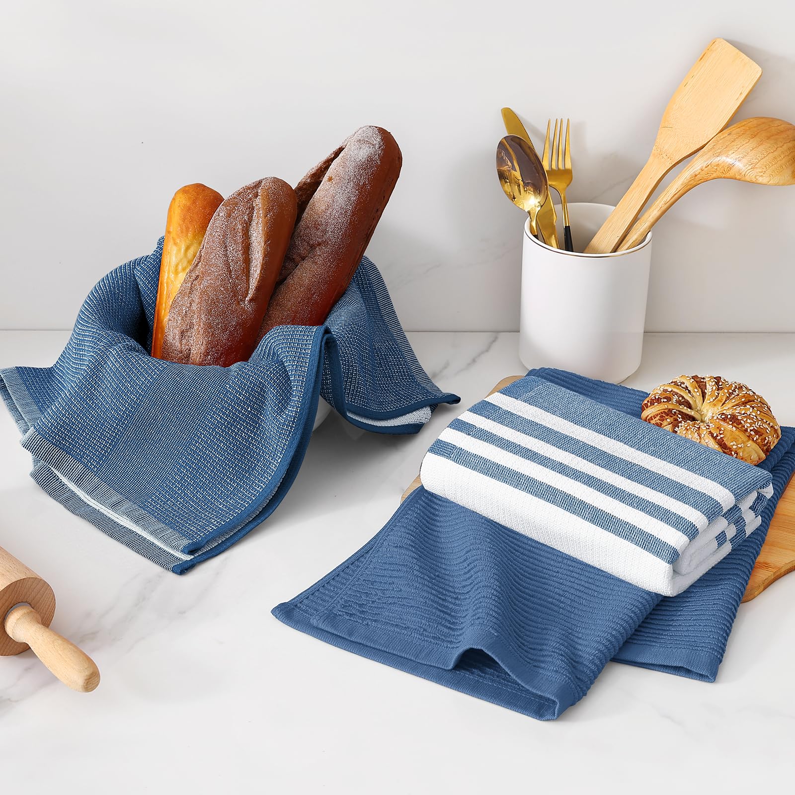 Homaxy towel fibers close-up, 380 GSM for strong absorbency.