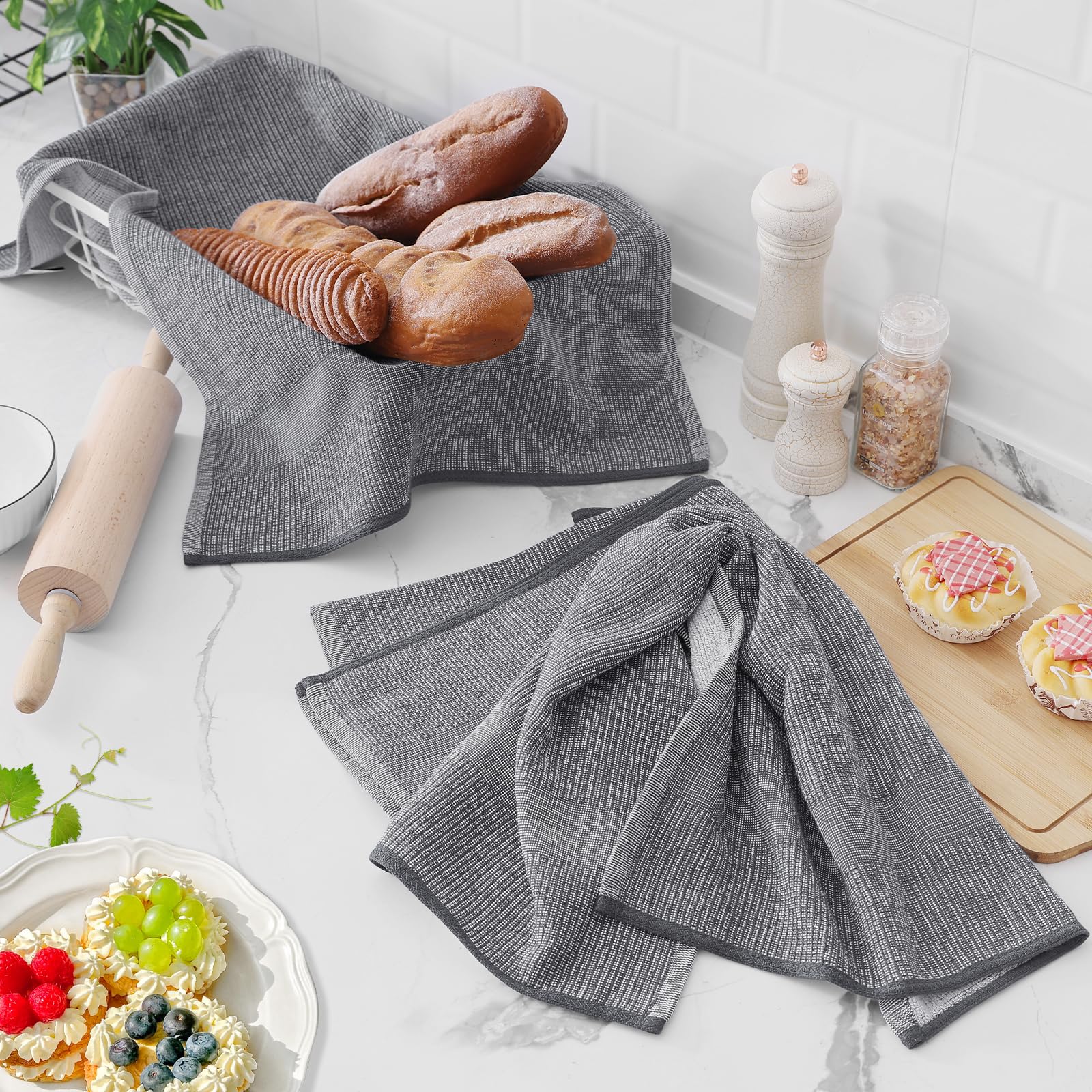 Homaxy six-pack towels provide convenient value without sacrificing softness.