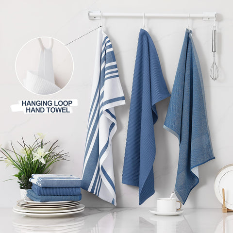 Homaxy ribbed design towel, durable and quick drying for busy kitchens.