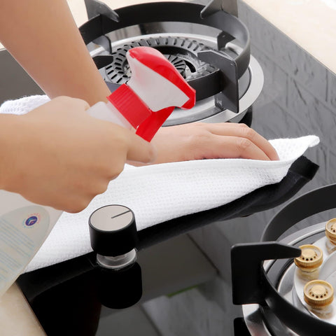 Homaxy six-pack white dish towels provide practical, color-neutral coverage.