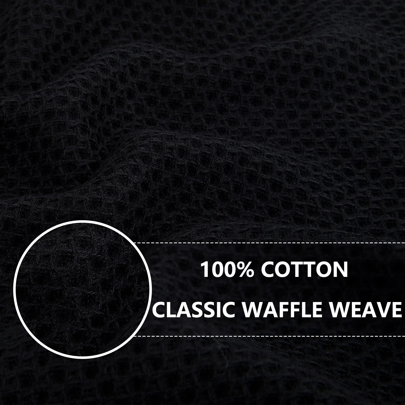 Homaxy soft absorbent waffle weave dishcloths ideal for quick drying after washing dishes.