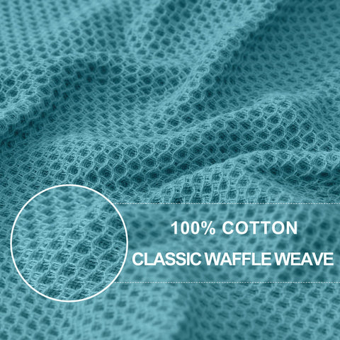 Homaxy waffle dish towels absorbent for fast counter cleanup