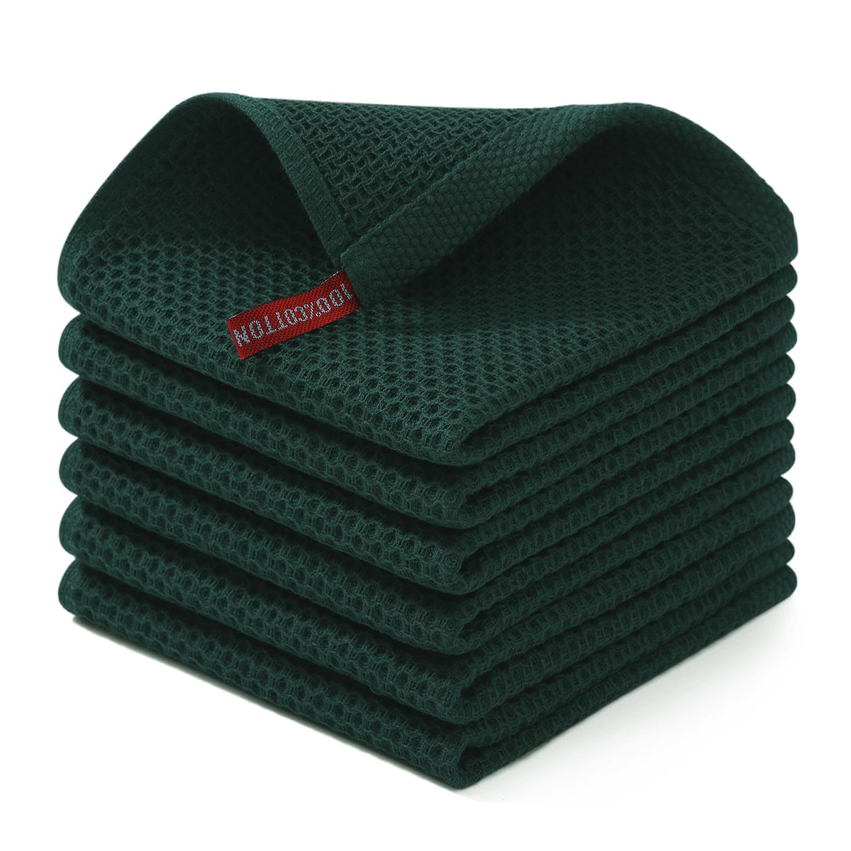 Homaxy waffle dishcloth soft absorbent texture for delicate cookware.