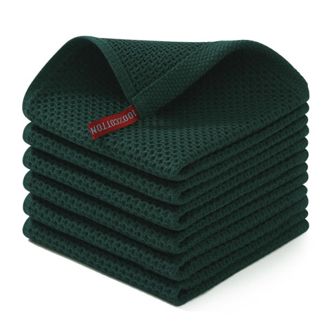 Homaxy waffle dishcloth soft absorbent texture for delicate cookware.