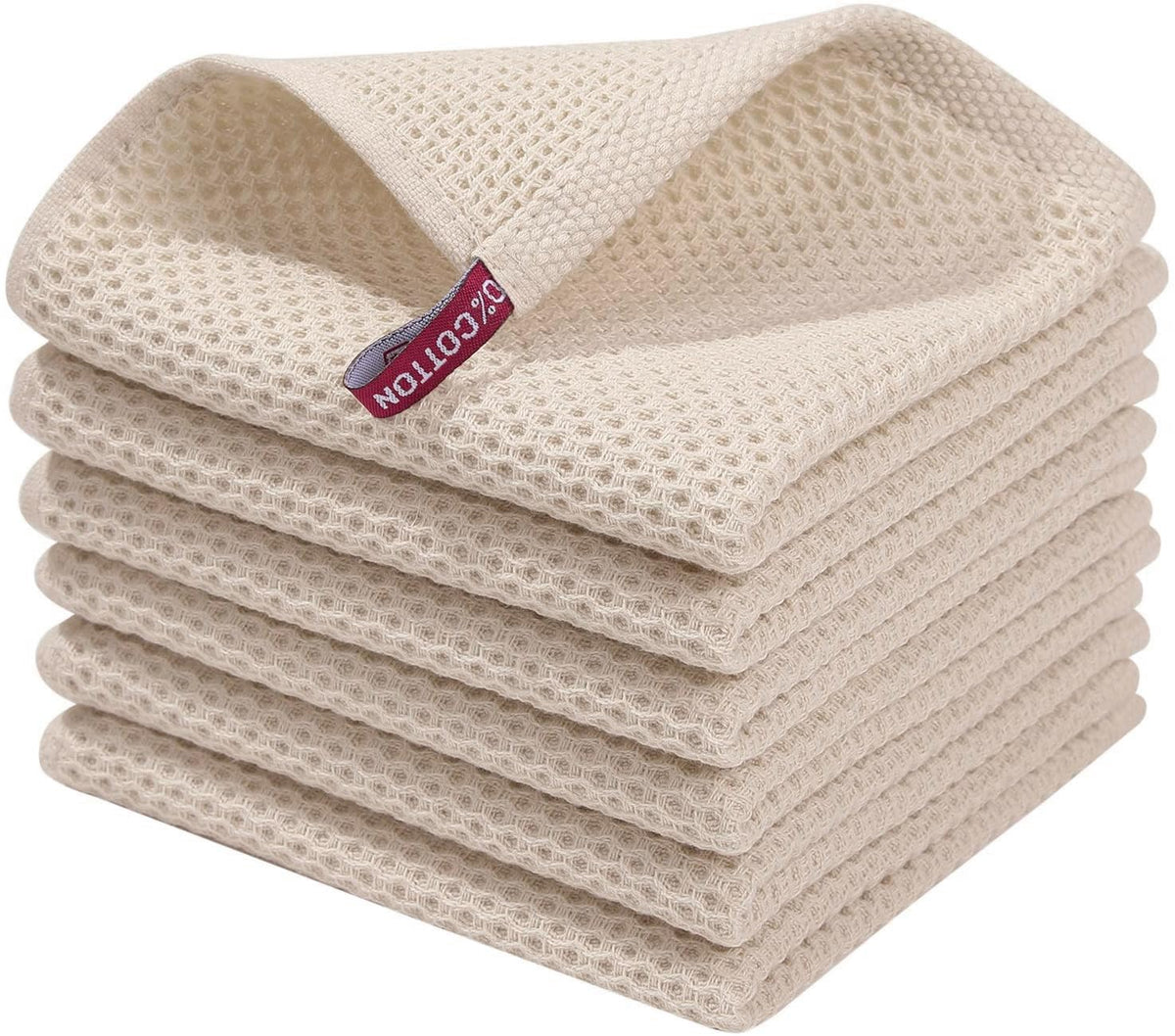 Homaxy waffle dishcloth shows soft, absorbent texture for everyday kitchen use
