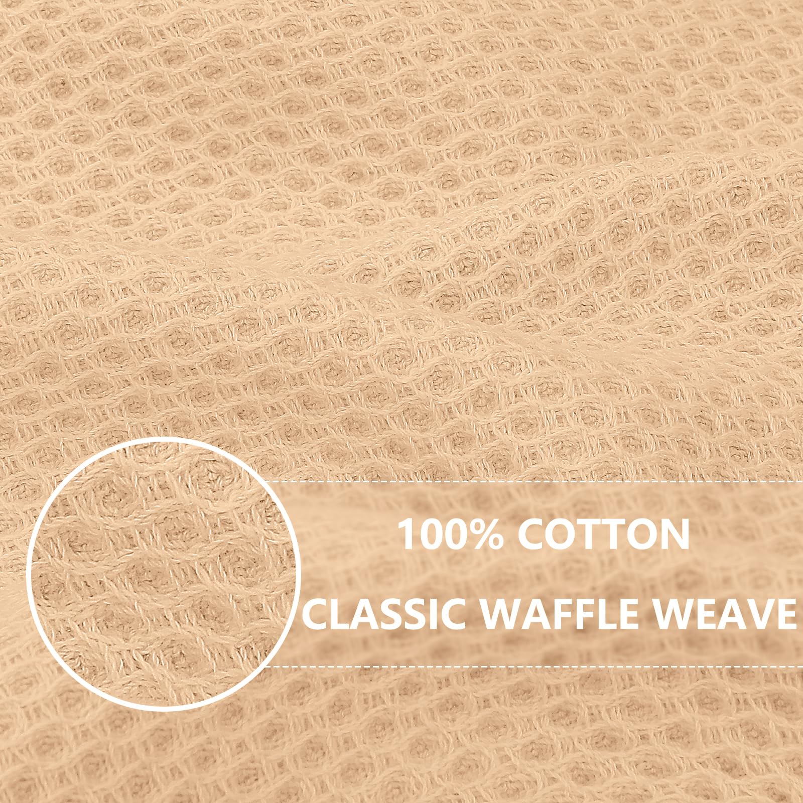 Homaxy waffle weave close-up shows durability and quick-drying performance.