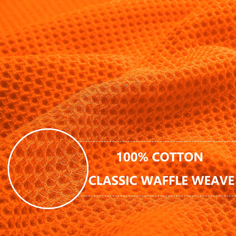 Homaxy waffle weave dishcloth shows 12x12 inch size for everyday use.