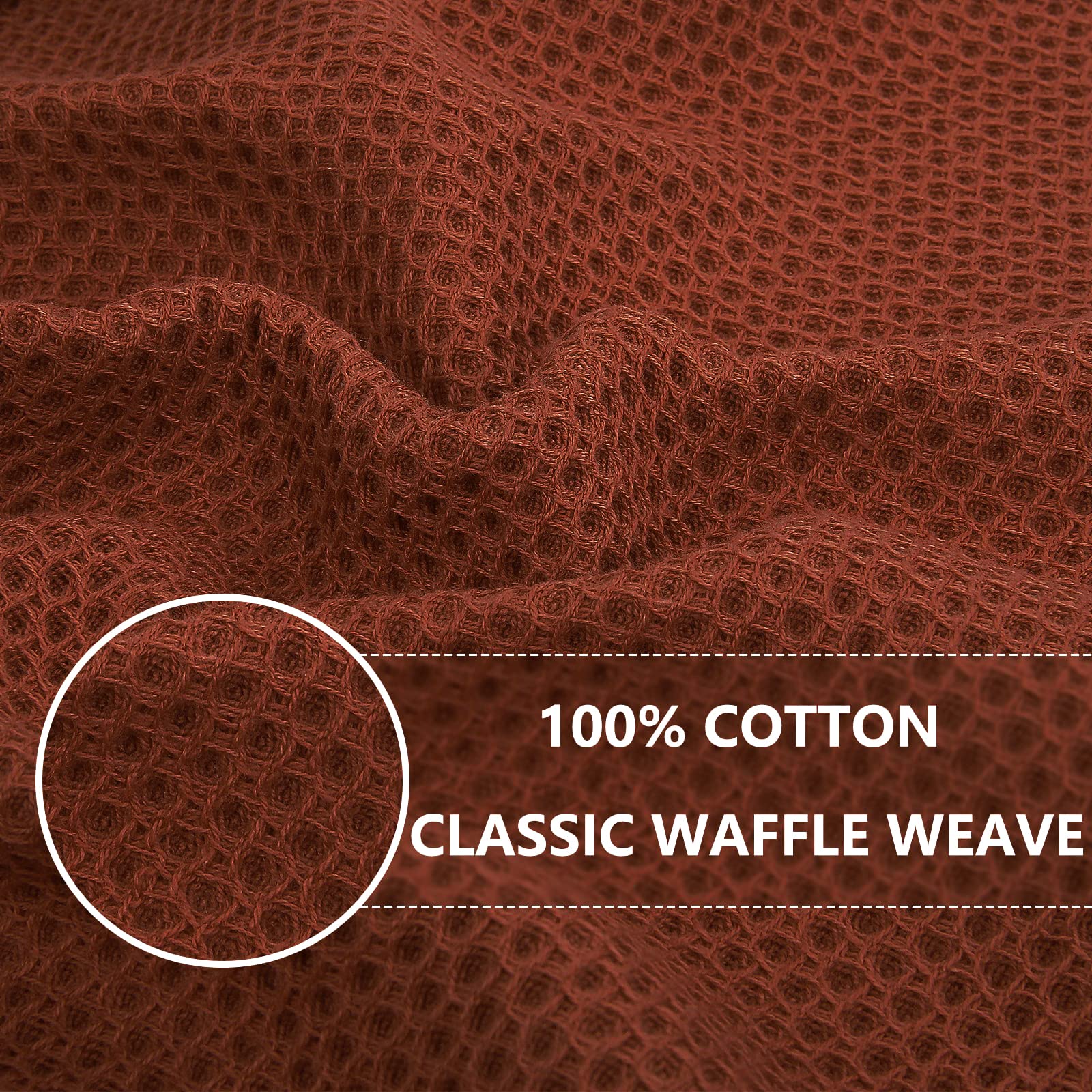 Homaxy waffle-weave dishcloth showing airy pattern for fast absorption