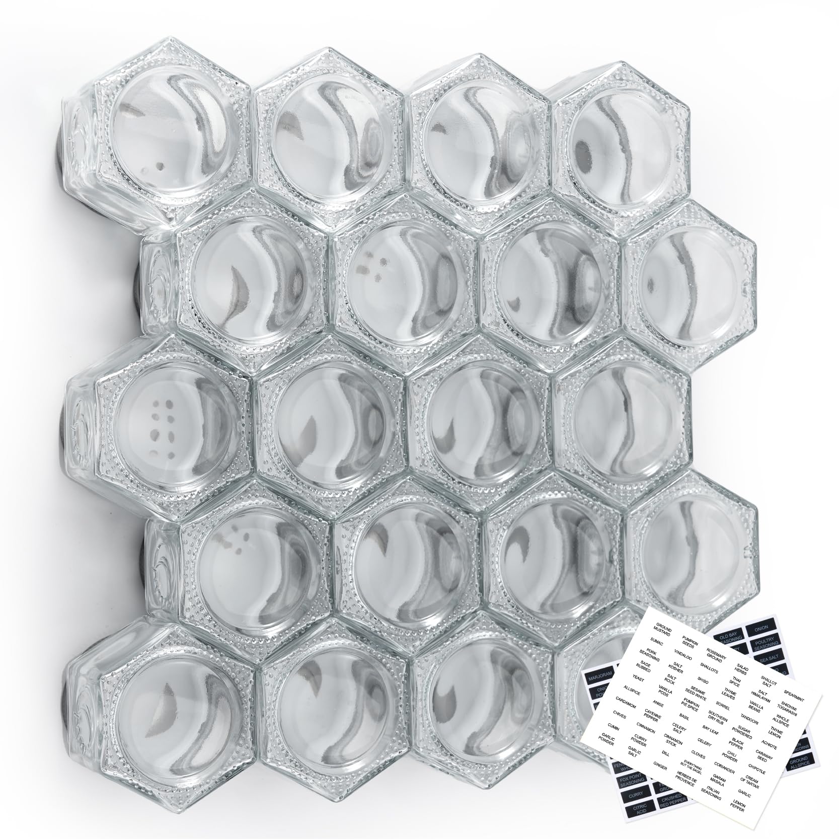 Homazing fridge-mounted jars ideal for small kitchens and travel.