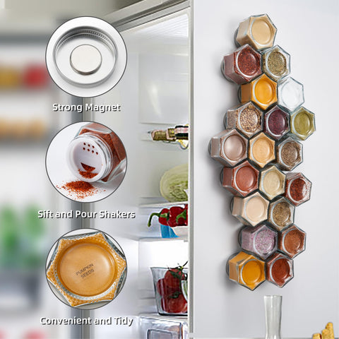 Homazing waterproof spice labels keep spices organized and legible.