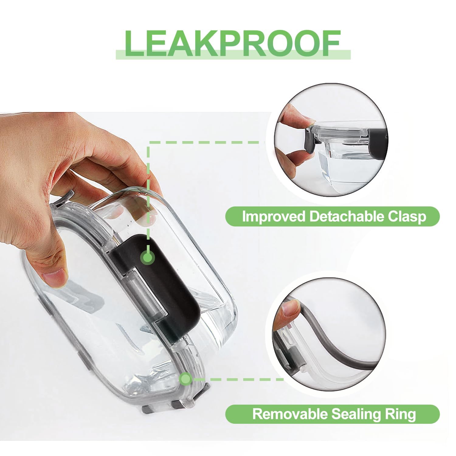 HOMBERKING 1050ml rectangle container supports family portions on the go.