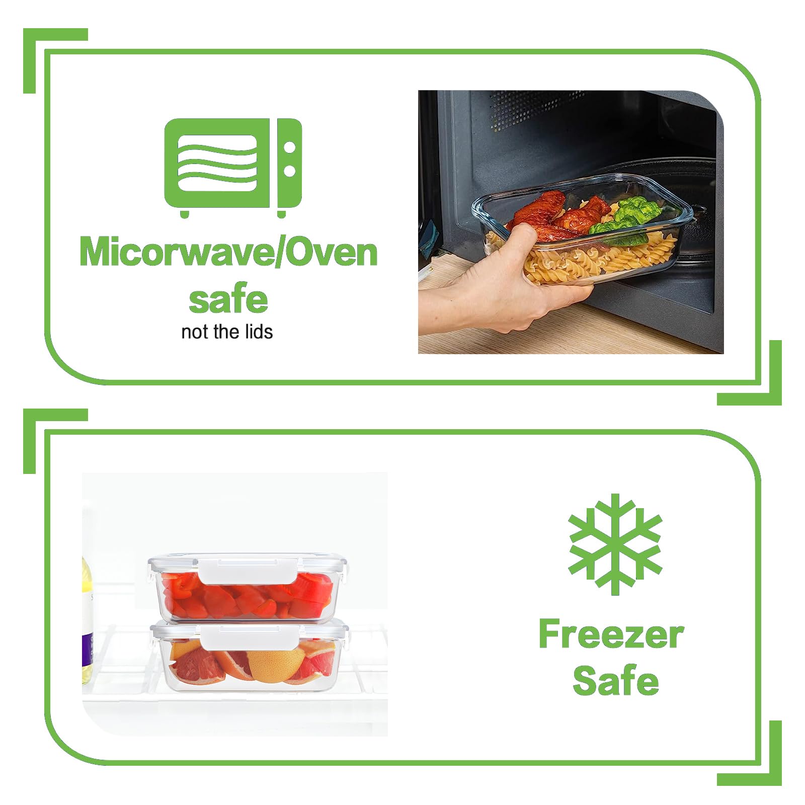 HOMBERKING 310ml square container perfect for snacks and mini meals.