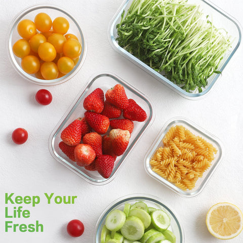 HOMBERKING 400ml round glass container, versatile for dips, snacks, or toppings.