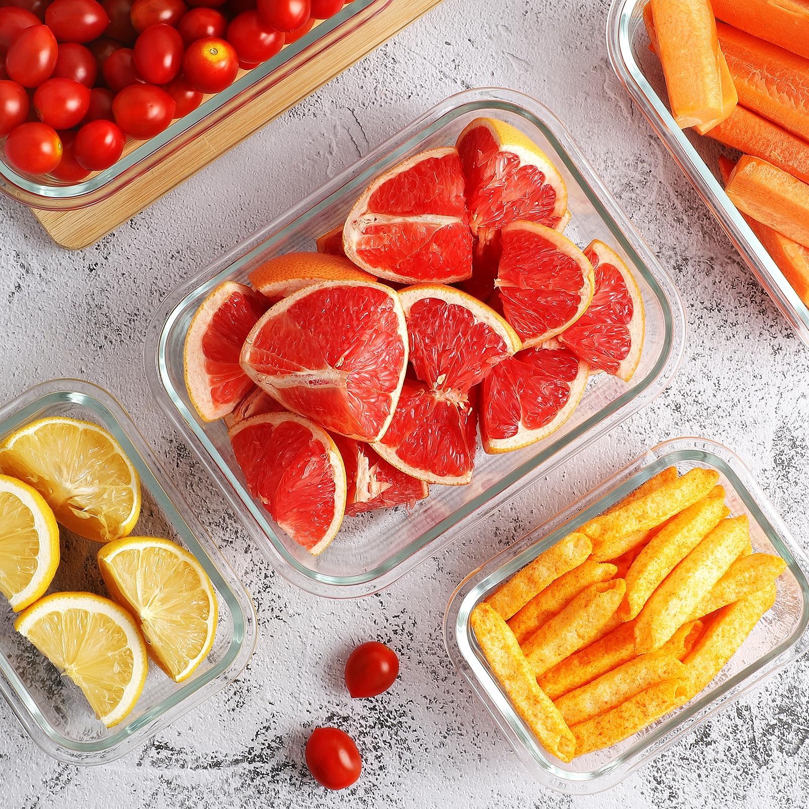 HOMBERKING freezer-safe glass container for leftovers