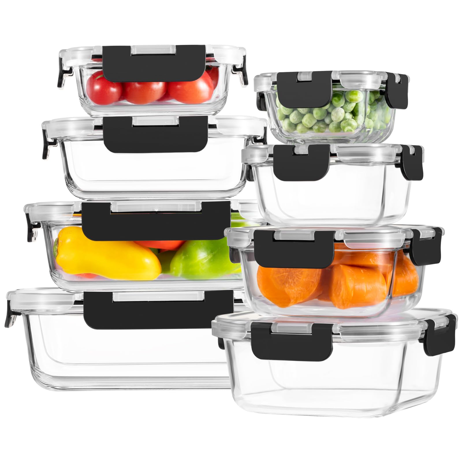 HOMBERKING rectangle 200ml container with lid for quick meals