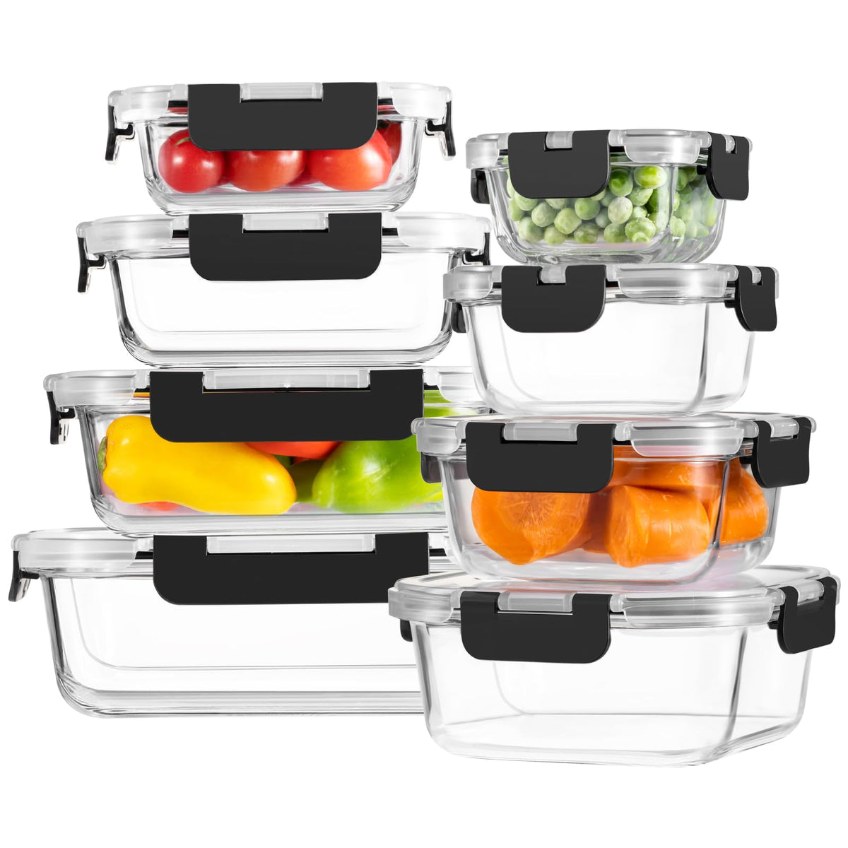 HOMBERKING rectangle 200ml container with lid for quick meals